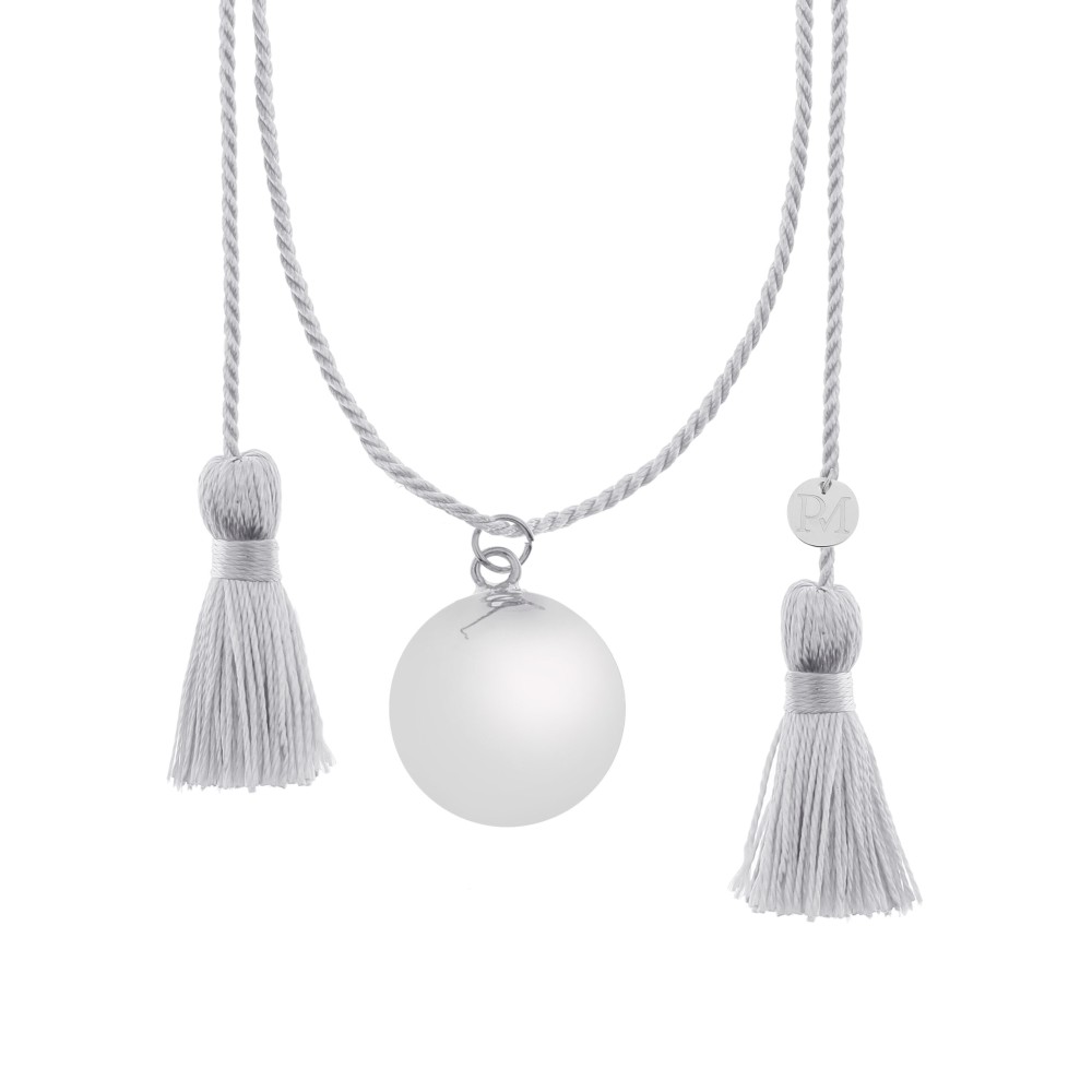 Bola-Kugel Schwangerschaftskette Anais, Silber