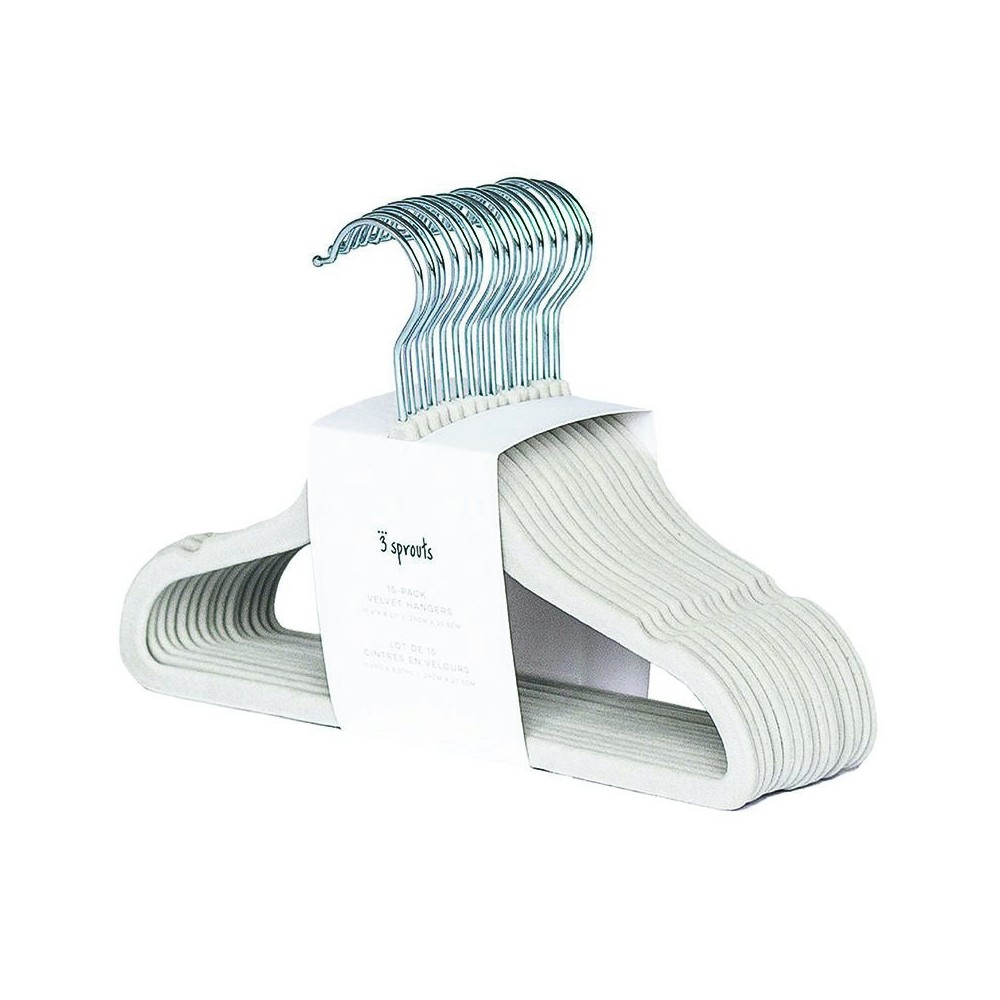 Kinder Kleiderbügel 15er Set, Grau