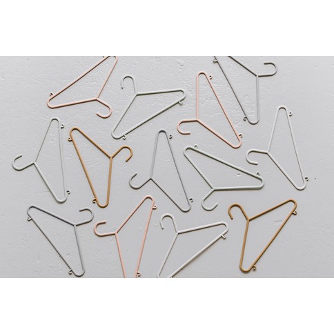 Kinder Kleiderbügel 15er Set, Weizenstroh - Pink