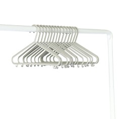 Kinder Kleiderbügel 15er Set, Weizenstroh - Grau