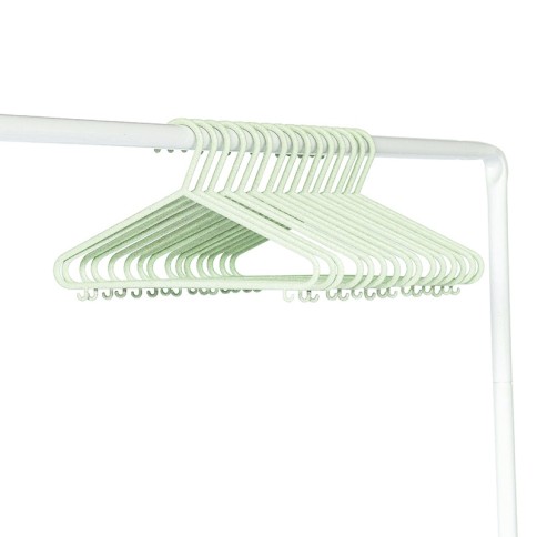 Kinder Kleiderbügel 15er Set, Weizenstroh - Grün