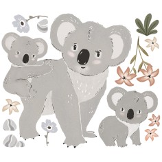 Wandsticker Dekoration, Koala Familie