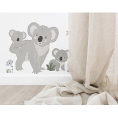 Wandsticker Dekoration, Koala Familie