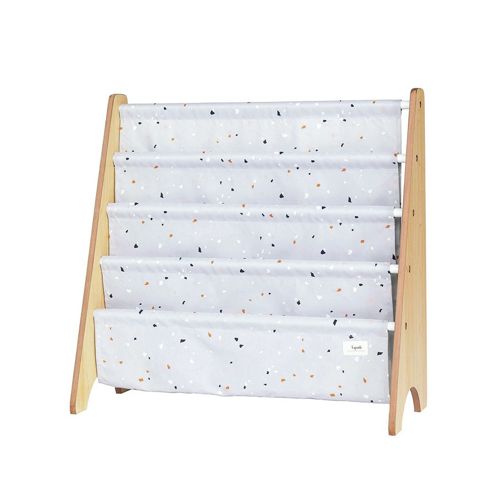 Bücherregal, Terrazzo - Grau