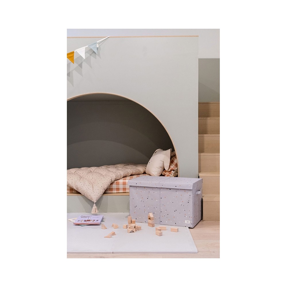 Aufbewahrungskiste, Terrazzo Grau