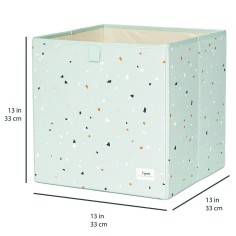 Aufbewahrungsbox, Terrazzo - Grün