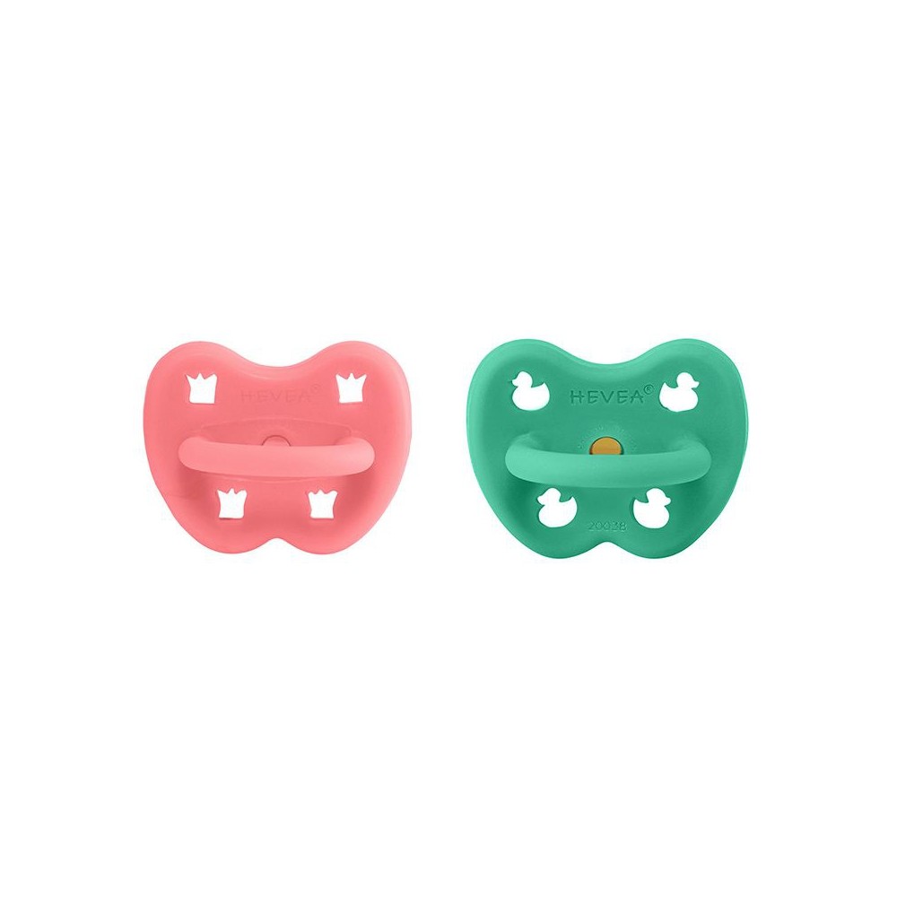 Naturkautschuk Schnuller 2er Pack, Tulip Pink &  - kiefergerecht