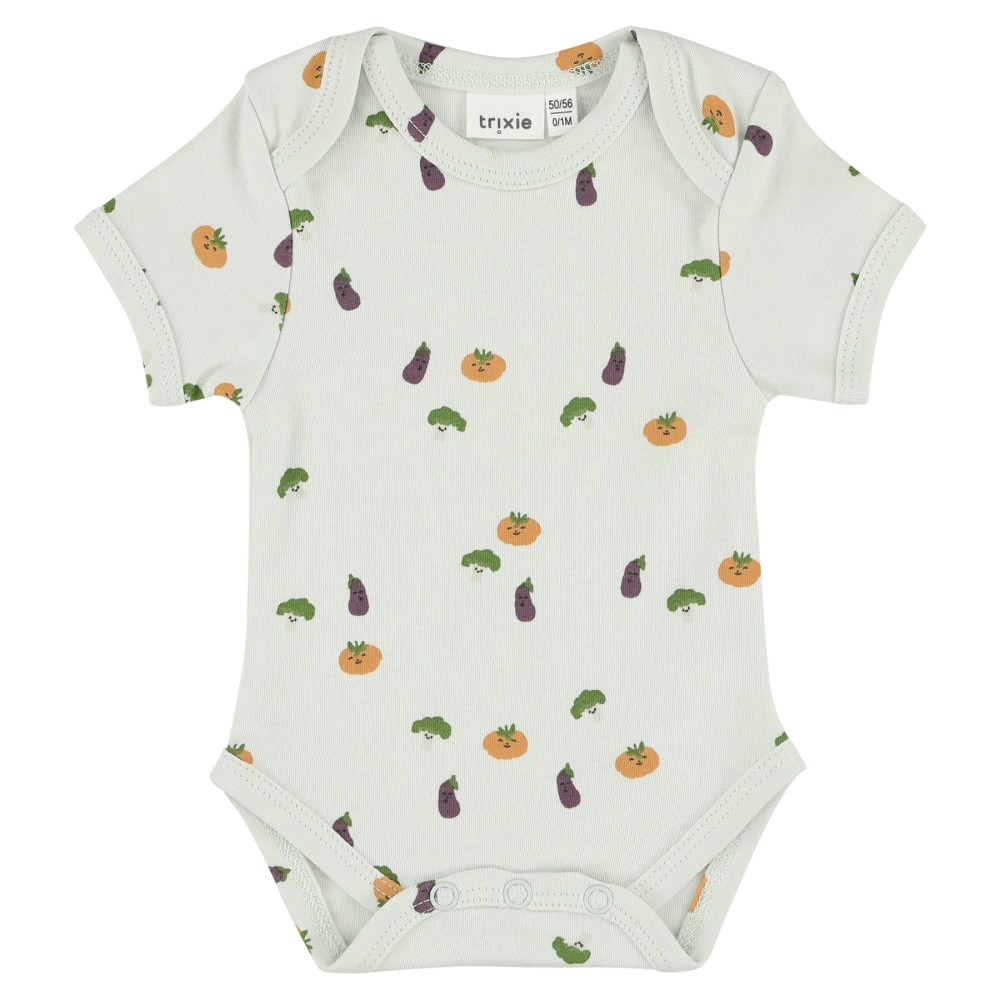 Babybody Bio-Baumwolle, kurzarm, Friendly Vegetables