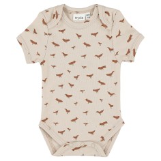 Babybody Bio-Baumwolle, kurzarm, Bubbling Birds