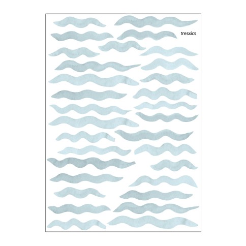Tresxics Wandaufkleber Wellen (1 Bogen)