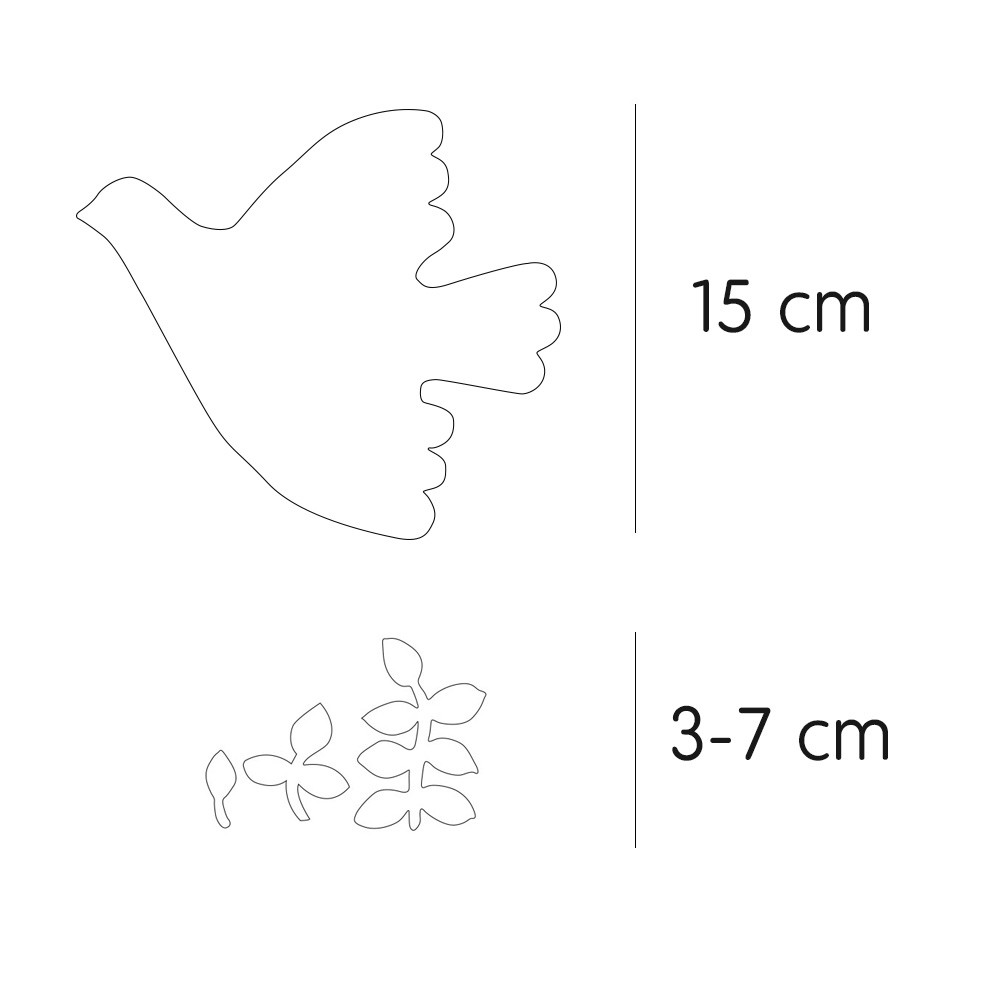 Wandaufkleber Fly Dove (1 Bogen)