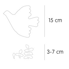 Wandaufkleber Fly Dove (1 Bogen)