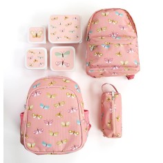 Rucksack mit Isolierfach, Schmetterlinge