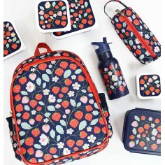 Rucksack mit Isolierfach, Erdbeeren