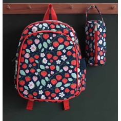 Rucksack mit Isolierfach, Erdbeeren