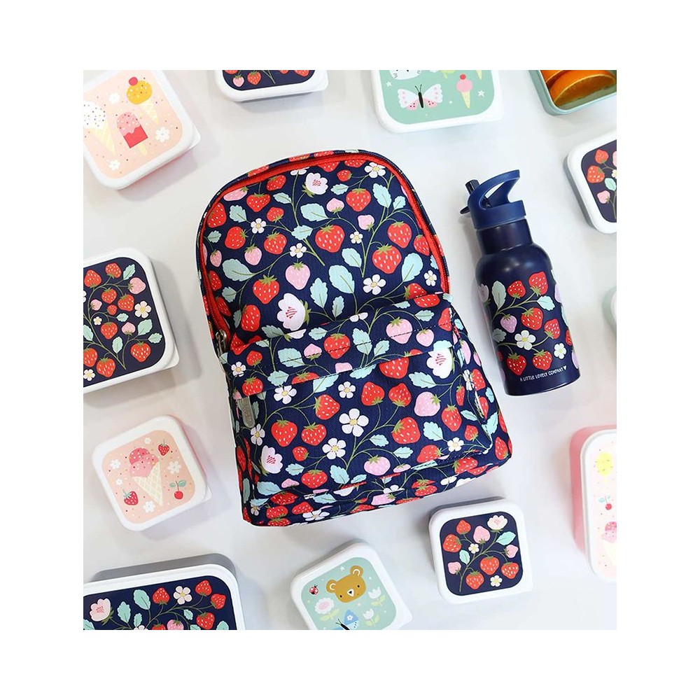 kleiner Rucksack, Erdbeeren