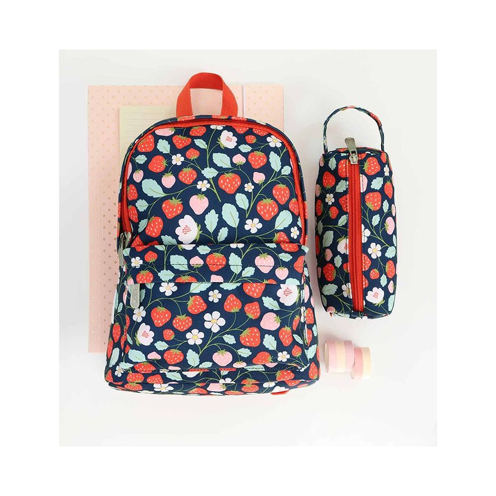 kleiner Rucksack, Erdbeeren