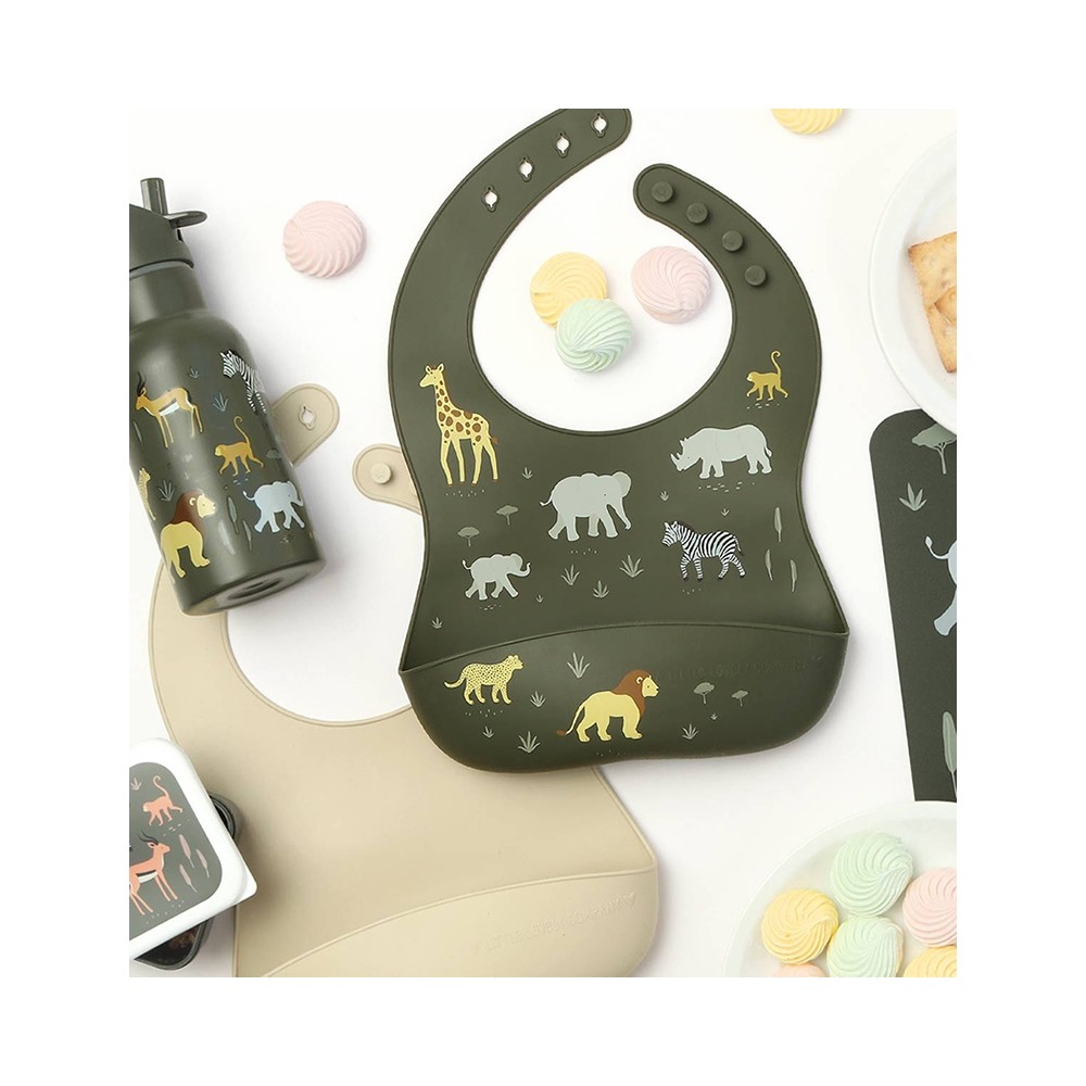 Silikon Esslätzchen 2er Pack, Savanne