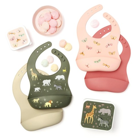 Silikon Esslätzchen 2er Pack, Savanne