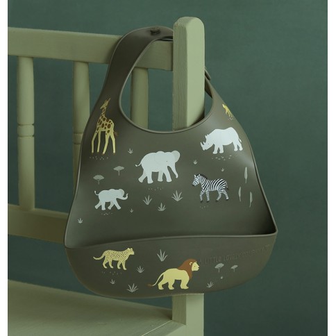 Silikon Esslätzchen 2er Pack, Savanne