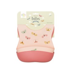 Silikon Esslätzchen 2er Pack, Schmetterlinge