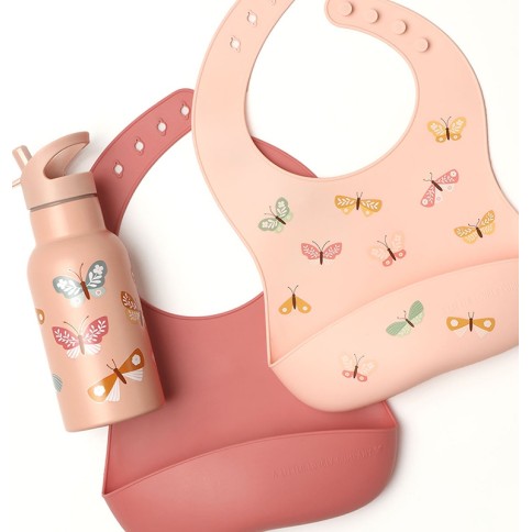 Silikon Esslätzchen 2er Pack, Schmetterlinge