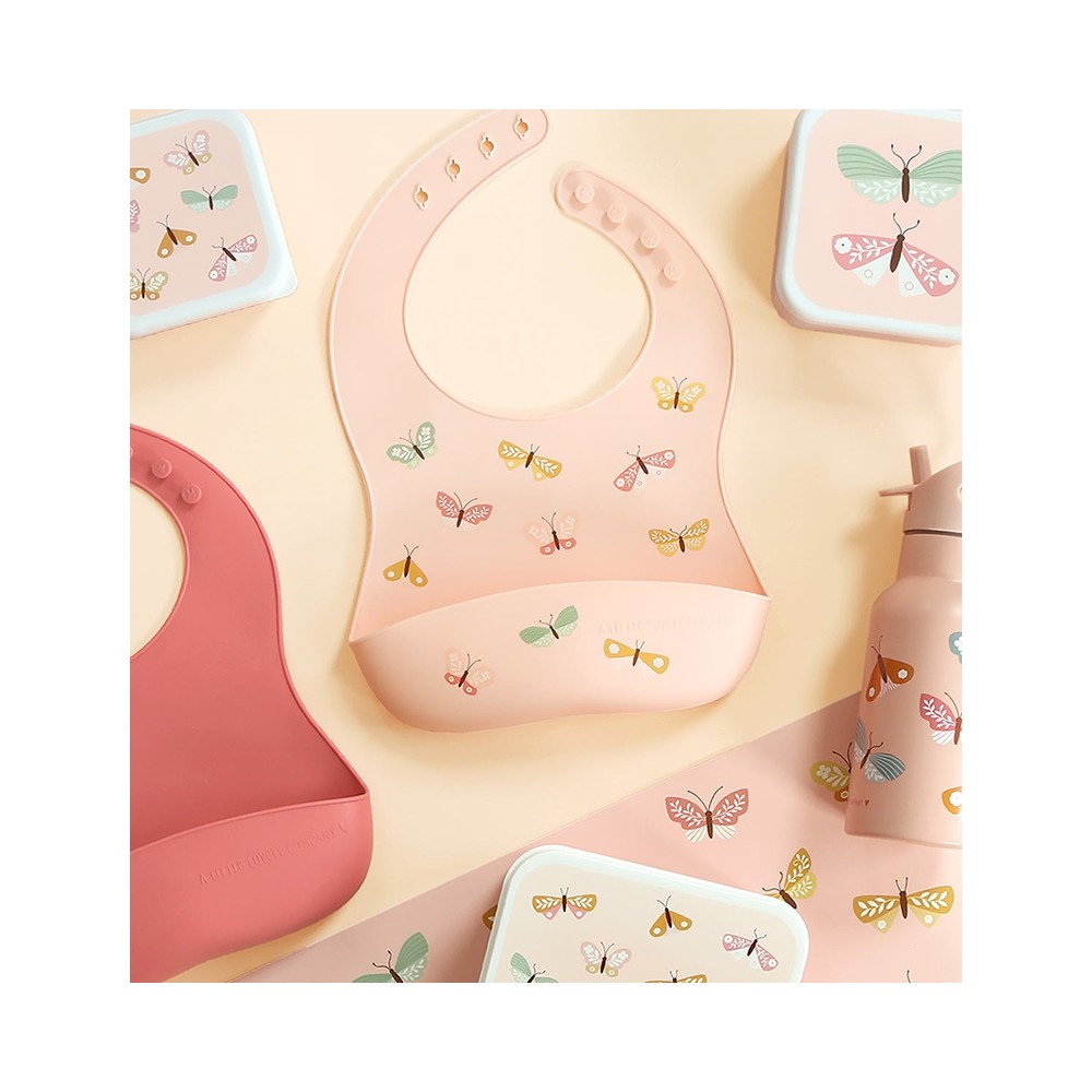 Silikon Esslätzchen 2er Pack, Schmetterlinge