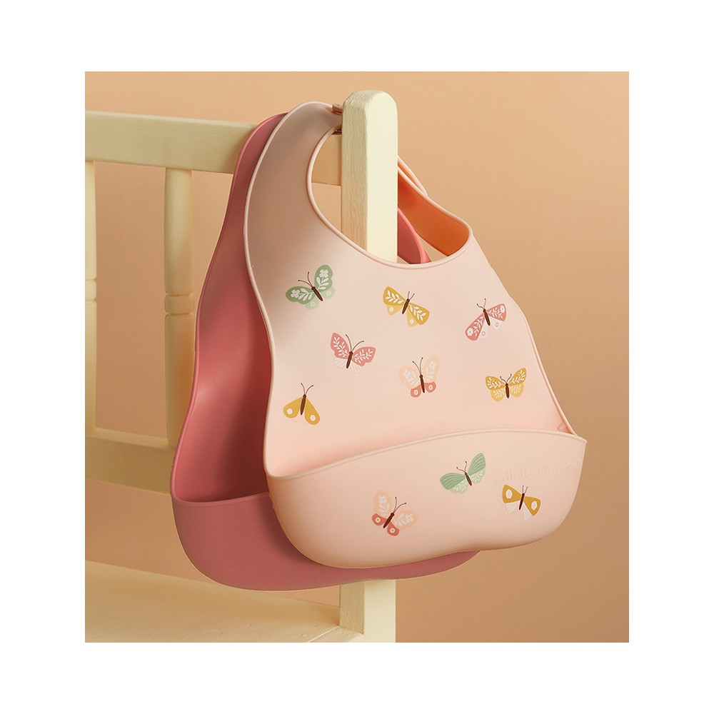 Silikon Esslätzchen 2er Pack, Schmetterlinge