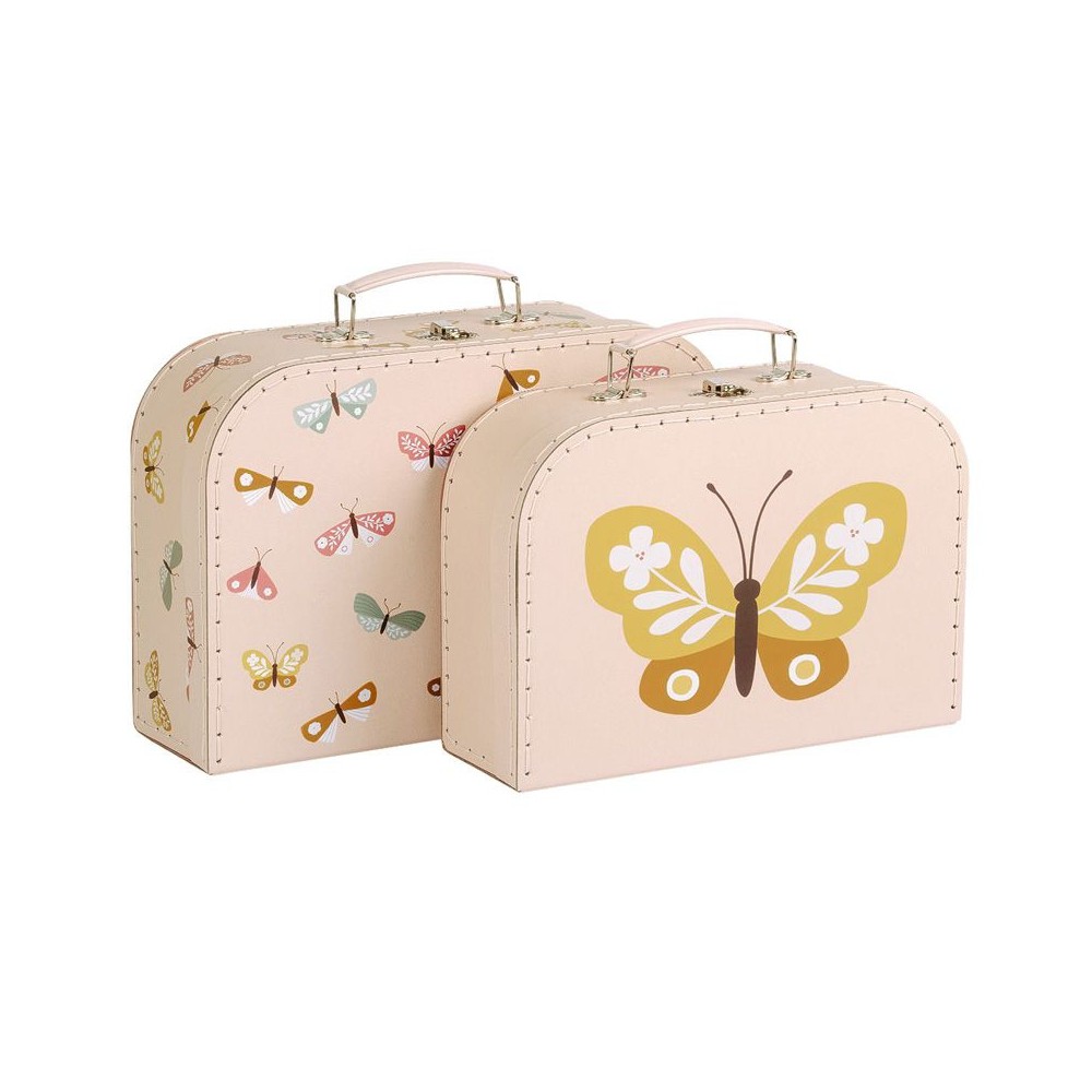 Köfferchen, 2er Set, Schmetterlinge