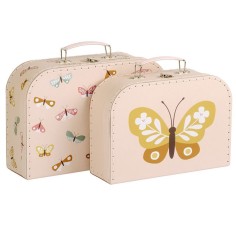 Köfferchen, 2er Set, Schmetterlinge