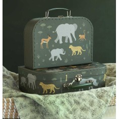 Köfferchen, 2er Set, Savanne