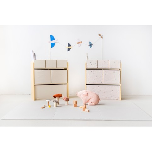 Kinderzimmerregal mit Boxen Multi-Bin, Terrazzo - Palest Pink