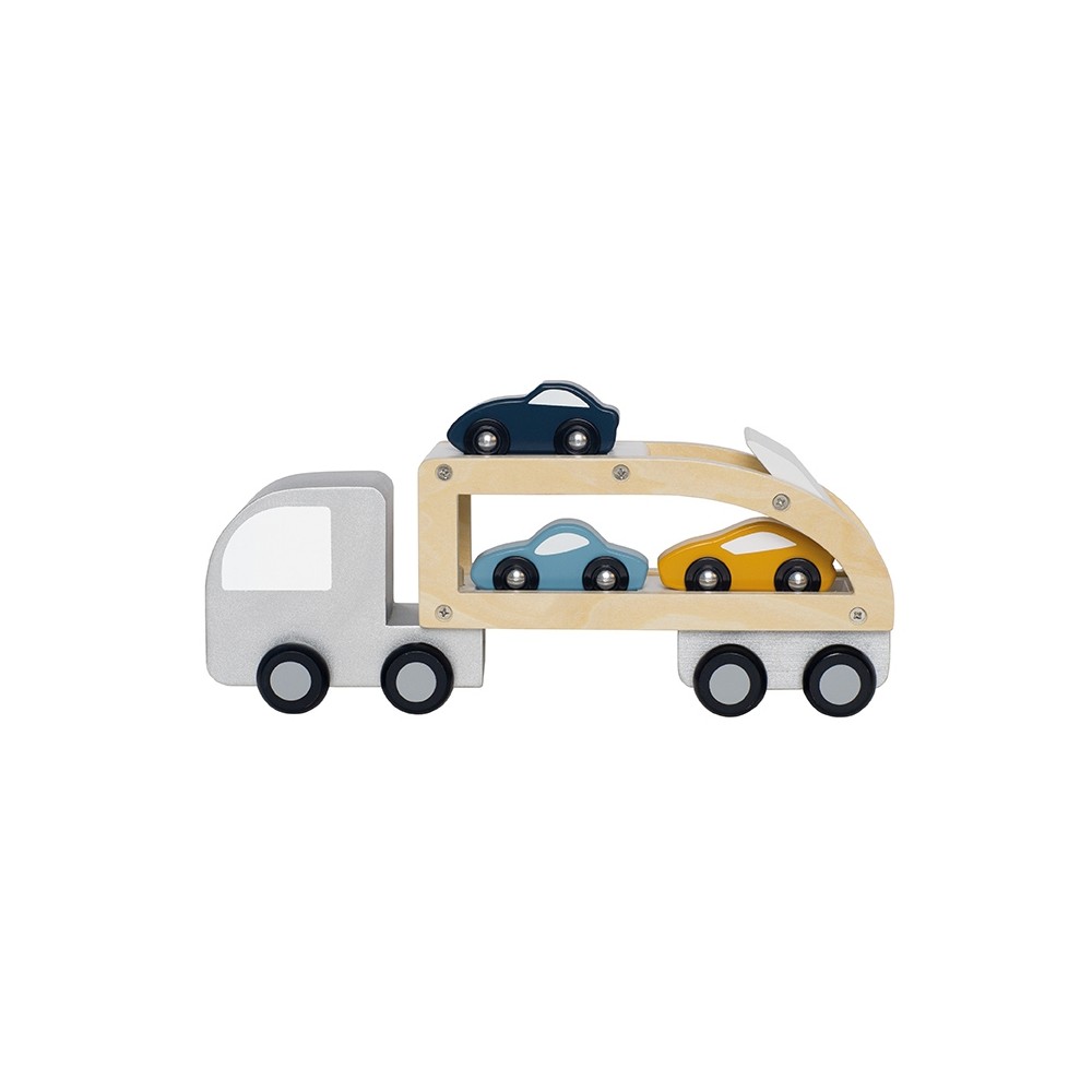 Autotransporter mit Sportwagen