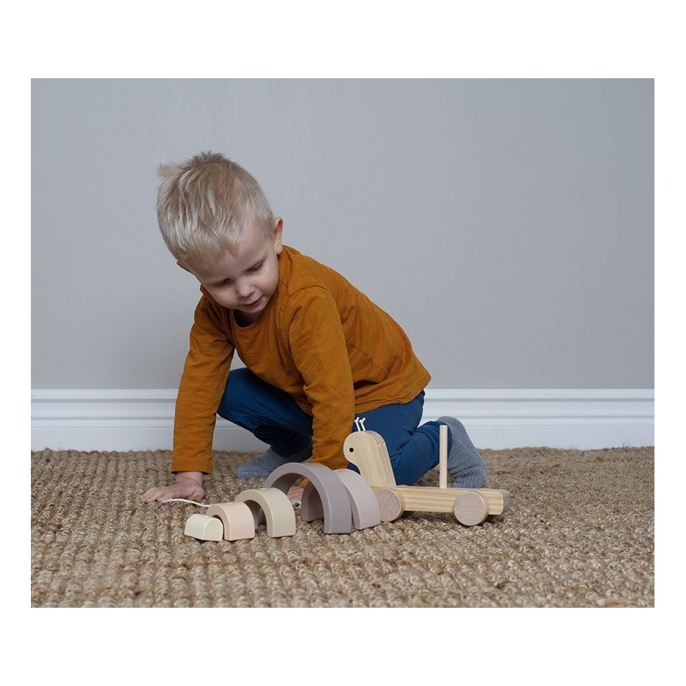 Jabadabado Nachziehtier und Stapelspielzeug Schnecke