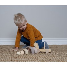 Jabadabado Nachziehtier und Stapelspielzeug Schnecke