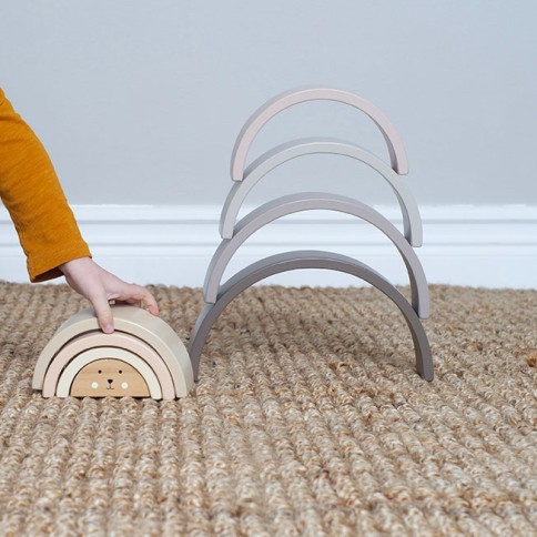 Jabadabado Stapelspielzeug Regenbogen