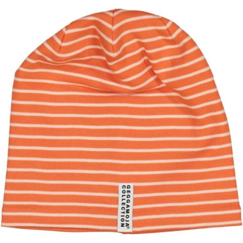 Mütze, Orange/ Beige, 2-6 Monate
