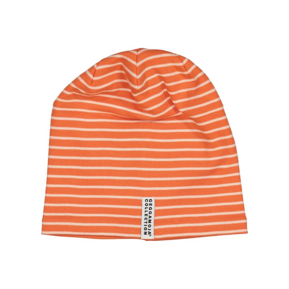 Mütze, Orange/ Beige, 2-6 Monate