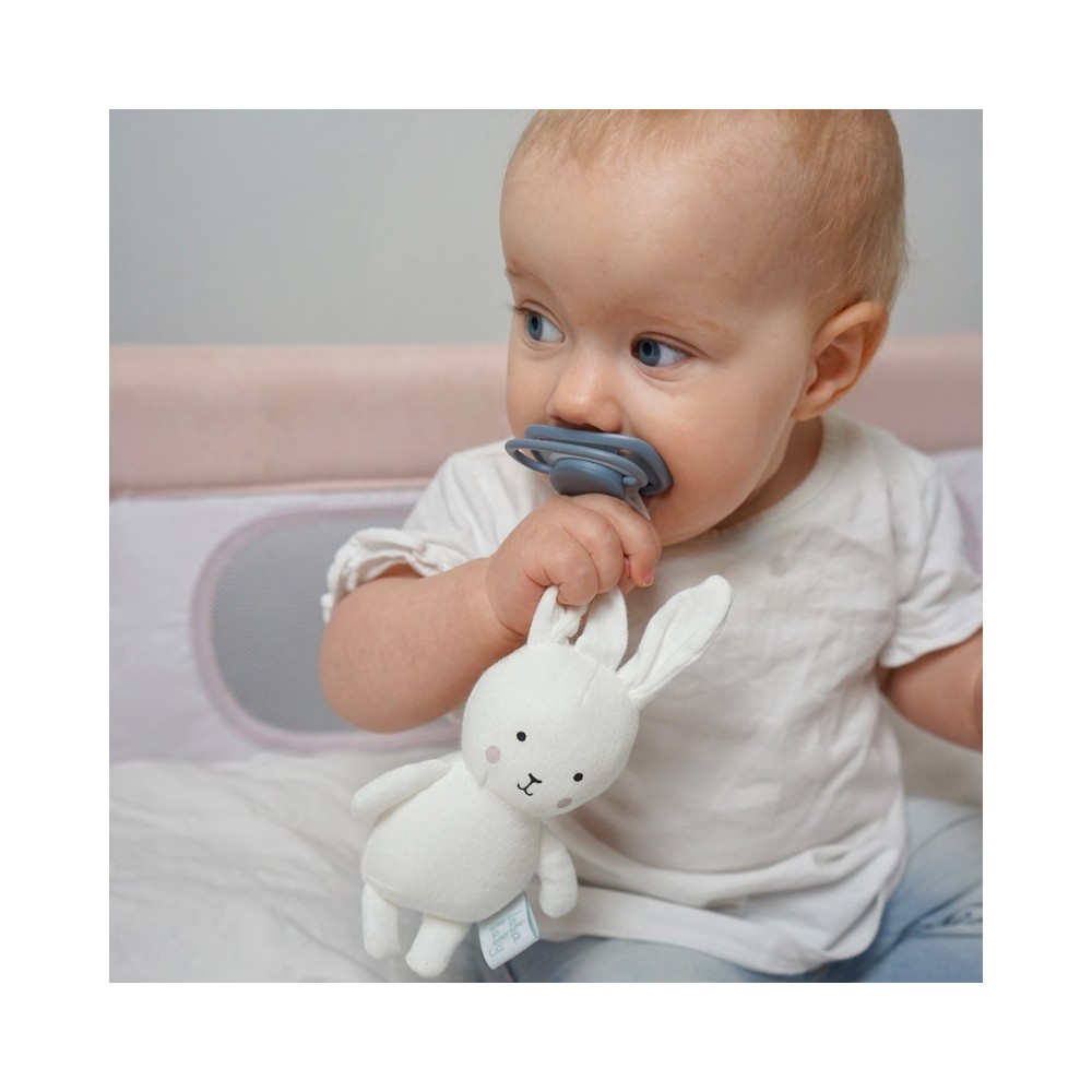 Jabadabado Geschenkset Babydecke & Schnullerhalter, Bunny