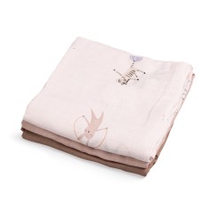 Sebra Muslin Mulltuch 3er Pack - Teeny Toes