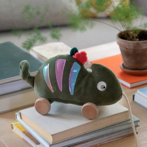 Stoff-Nachziehtier, Carley das Chamäleon