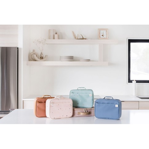 isolierte Lunch Tasche, Blau