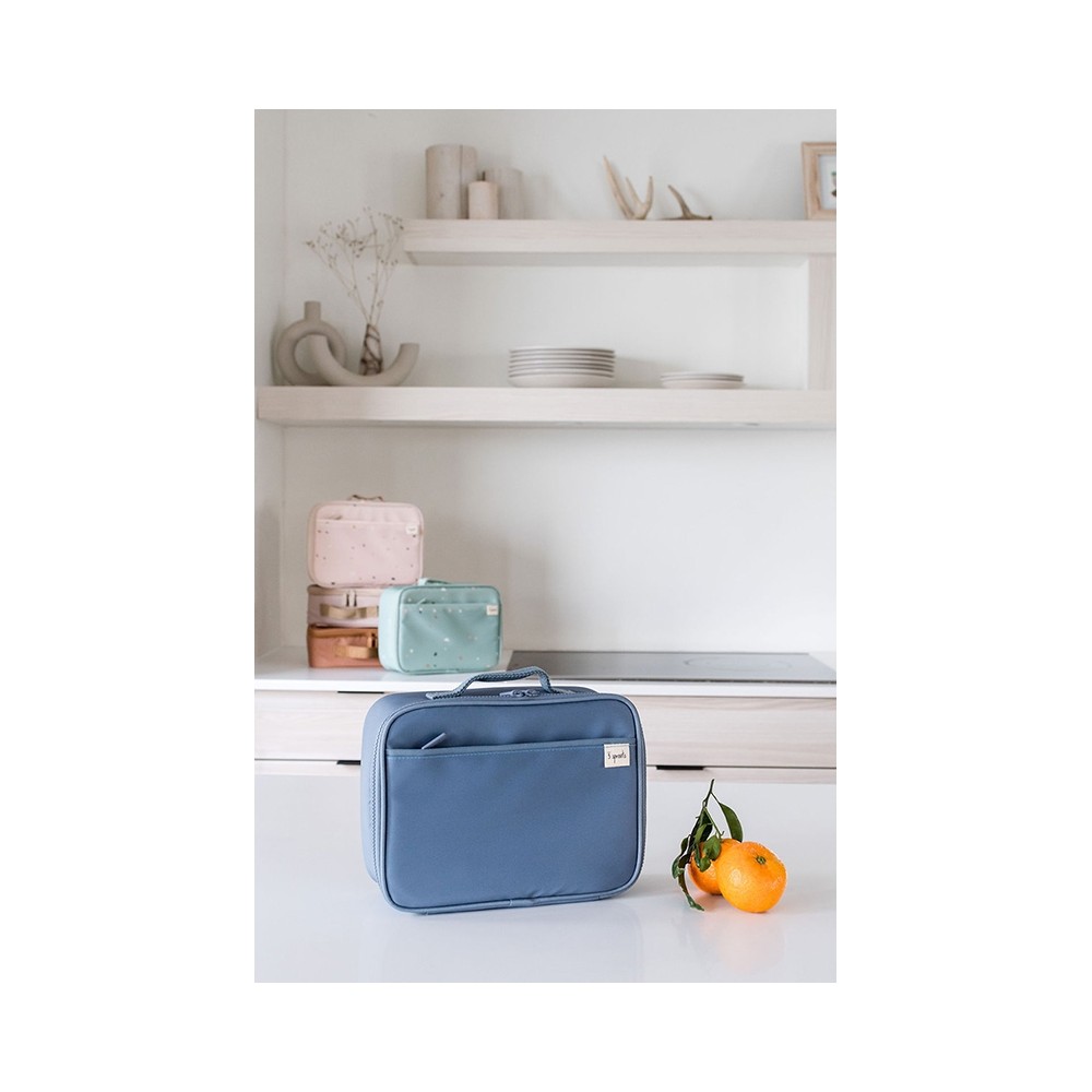 isolierte Lunch Tasche, Blau