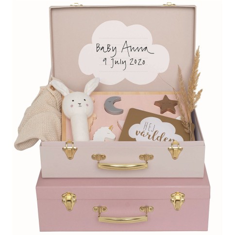 Jabadabado Aufbewahrungskoffer, 3er Set, Rosa