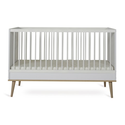 Babybett Flow, White & Oak