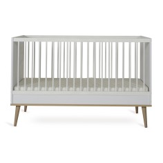 Babybett Flow, White & Oak