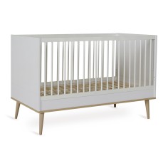 Babybett Flow, White & Oak