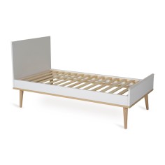 Babybett Flow, White & Oak