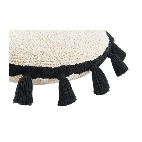 Lorena Canals Kissen, Kreis Schwarz