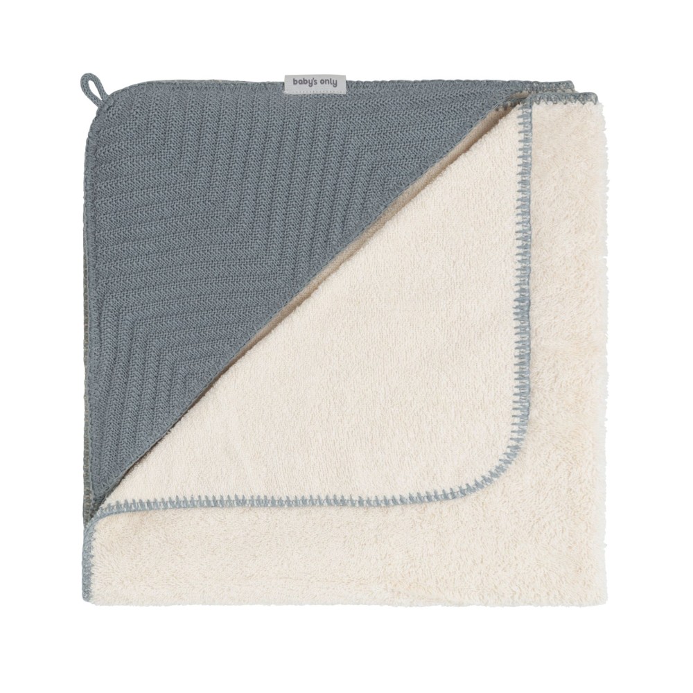 Kapuzenbadetuch Grace, nordic blue